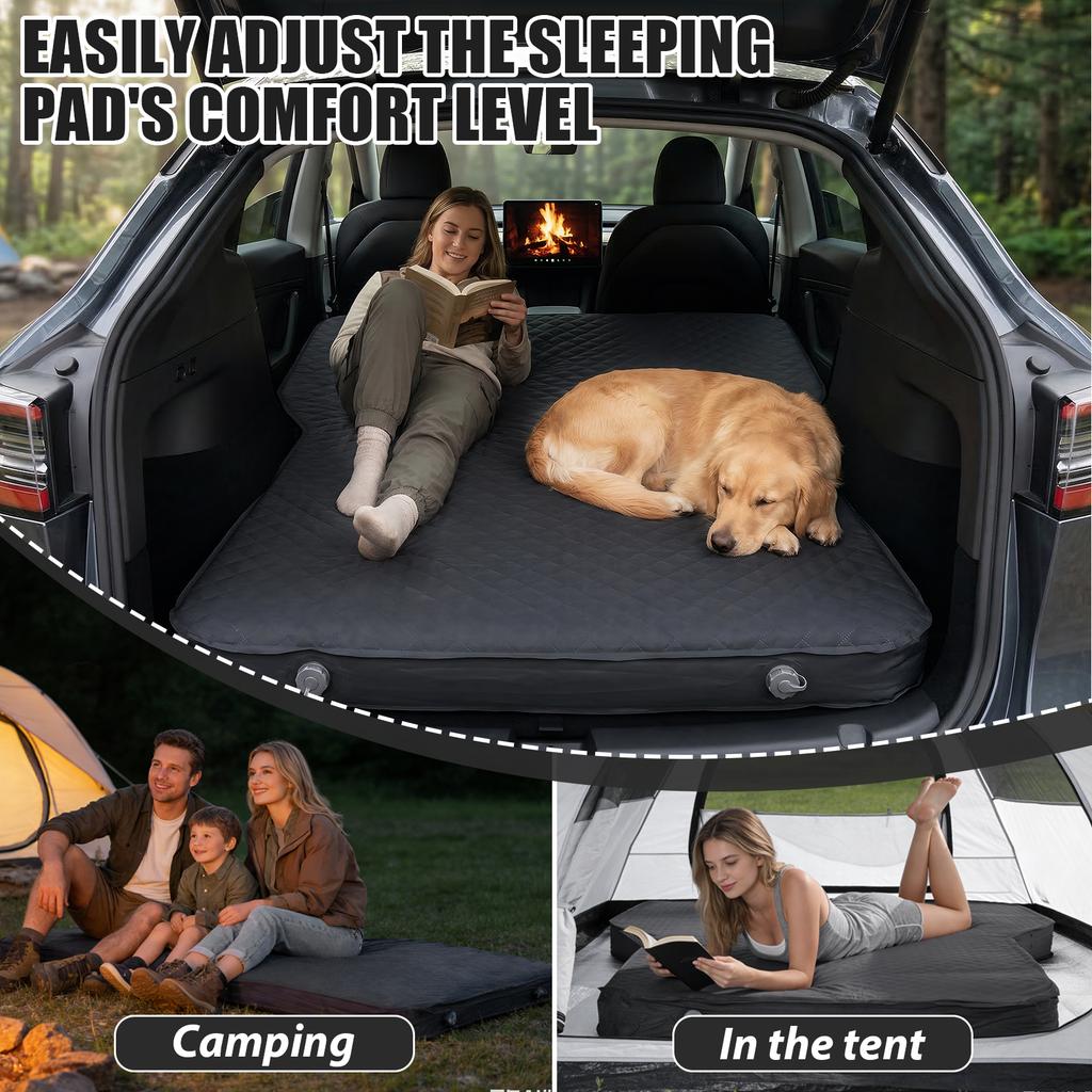 Self Inflating Sleeping Pad for Tesla Model Y Accessories Outdoor Camping Air Bed for Outdoor Travel