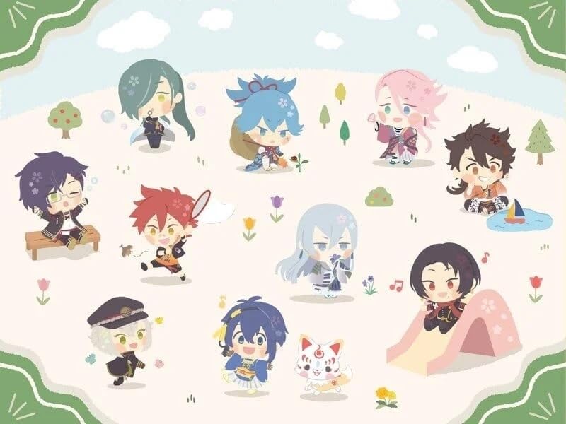 Touken Ranbu Naughty Scratch First Edition C Prize Acrylic Stand Plate by Kiyomitsu Kashu Naughty! ~Everyone's Time~