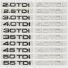 3D ABS Letters 2.0TDI 2.5TDI 3.0TDI 35TDI 40TDI 45TDI 50TDI Emblem for A1 A3 A4 A5 A6 A7 A8 Q2 Q3 Q5 Q7 Car Trunk Sticker