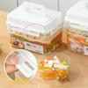 Банка для маринования 4 л с прессовой тарелкой, герметичный кухонный контейнер для ферментации домашних огурцов, квашеной капусты, организация кухни