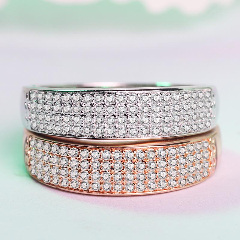 Европейские и американские кольца с позолоченными бриллиантами для женских обручальных колец