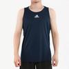 adidas Баскетбольная майка с логотипом и принтом, мужские топы, темно-синие DX6732