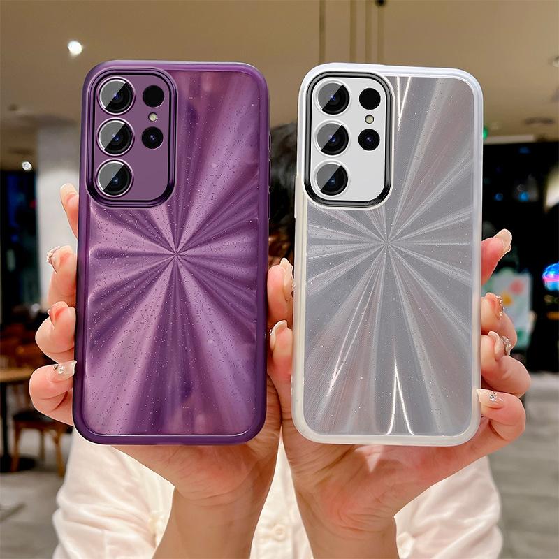 Применимо к чехлу для мобильного телефона Samsung S25Ultra s23 прозрачный фейерверк s22 линза всесторонний s21 Интернет-знаменитость s20 защитный чехол