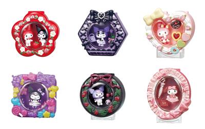 Sanrio My MELTY COMPACT H115 x Ш70 x Г70мм ПВХ Re-ment MelodyKuromi Прибл.