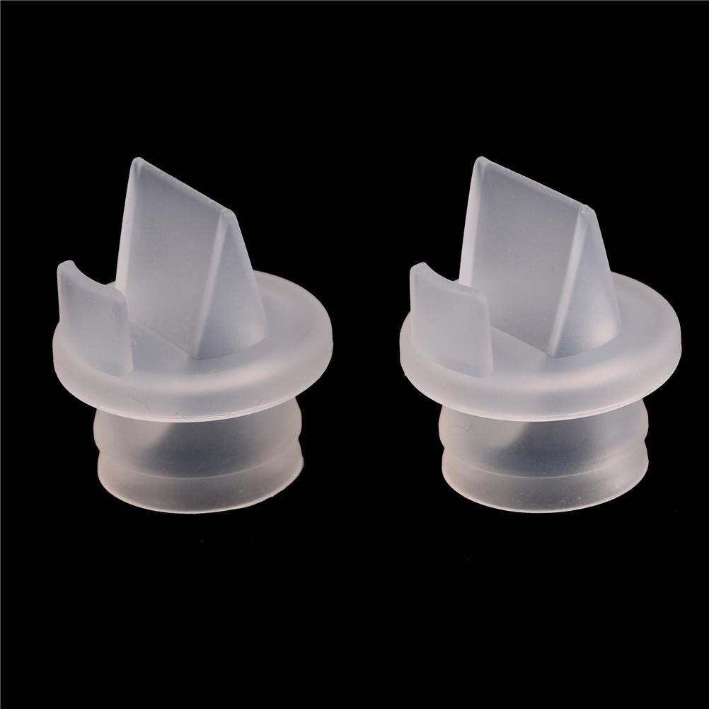 2Pcs Duckbill Valve Breast Pump Parts Silicone Baby Feeding Nipple Pump