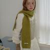 Soft Circle Solid Color Knitted Small Scarf for Women Soft Atmospheric Woolen Scarf