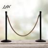 Woven Barrier Rope 1/1.5/2M Natural Braided Jute Rope, Heavy Duty Twine Queue Control for Crafts, with Metal Hooks