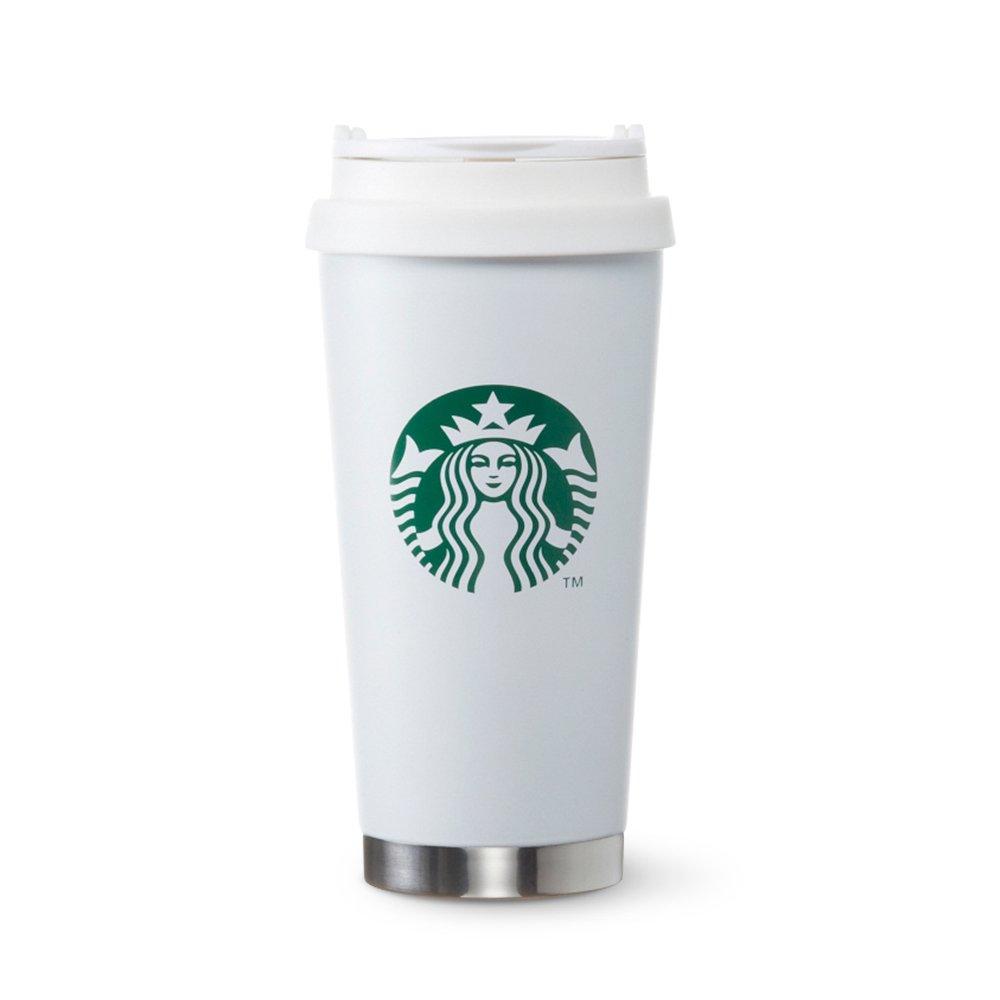 Starbucks Coffee Stainless Steel ToGo Logo Tumbler, Matte White, Grande, 470ml