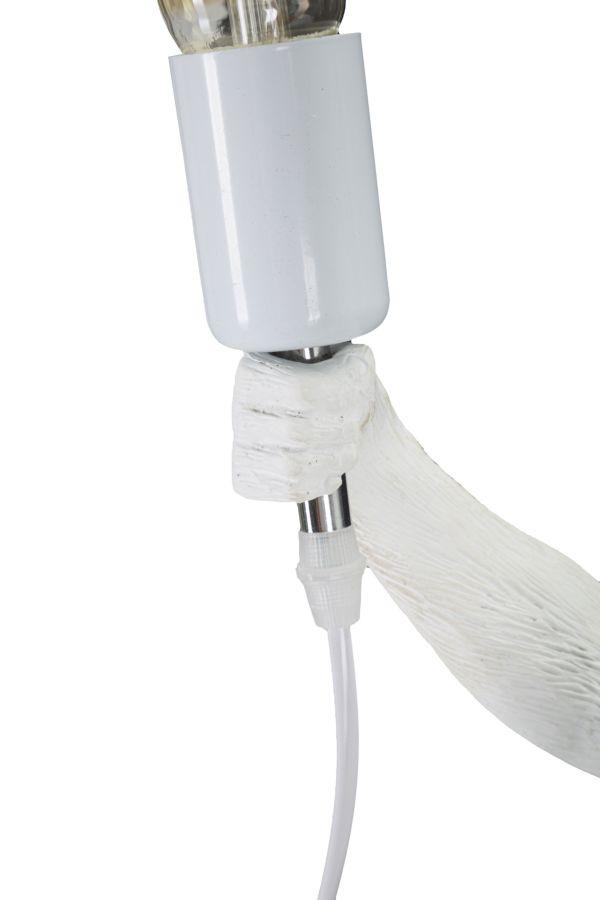 Настольная лампа Обезьяна Белая См Ø 26X34X55