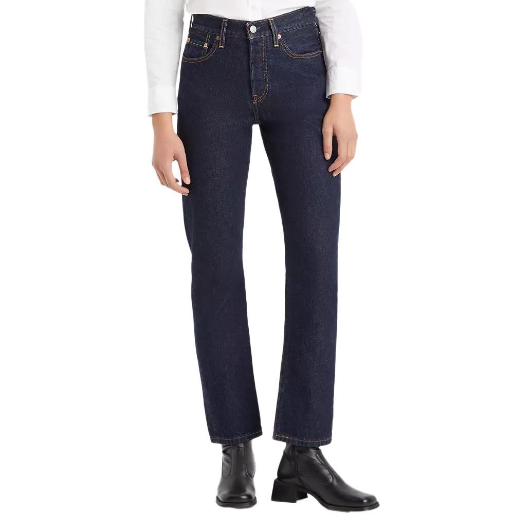 Levi's Jean 501 Women's High Waist Fitted Dark Blue