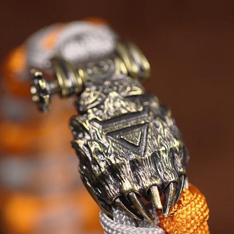 Медвежий коготь латунная пряжка EDC Outdoor DIY плетеный паракорд браслеты для выживания принадлежности аксессуары ретро зонтик веревка шнур бусины