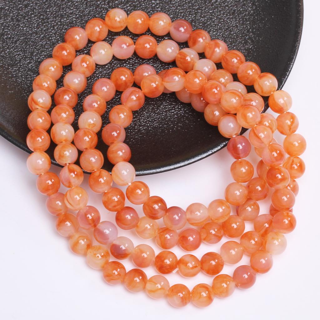 Круглый браслет, ожерелье, аксессуары, имитация нефрита, камень 8 мм, модные украшения, ручная работа, 30 шт., аксессуары для бисера из смолы, свободные бусины, уникальные