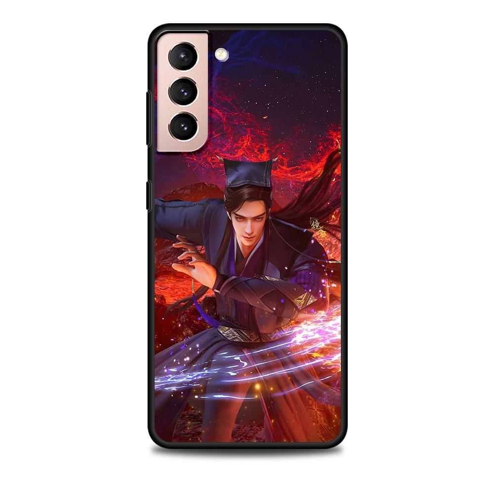 The Island of Siliang Case for Samsung Galaxy S23 S10e S10 S21 FE S22 S9 S24 Ultra S20 Plus Soft Black TPU Phone Cover Bumper