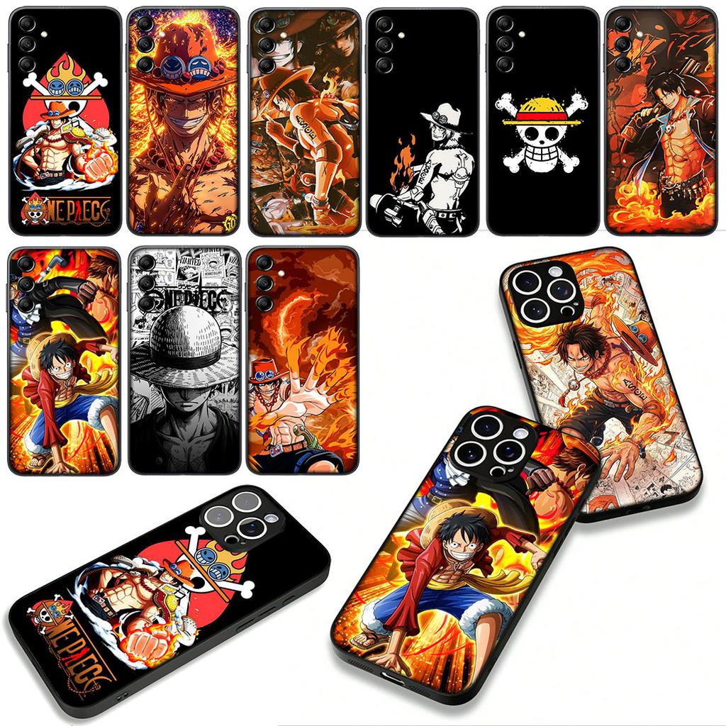 Phone Cover Wallpaper Ace Luffy One Piece Casing for Xiaomi Redmi Note 14 12 13 ProPlus A4 A3 Pro Plus 12C 13C 14C 5G + Case