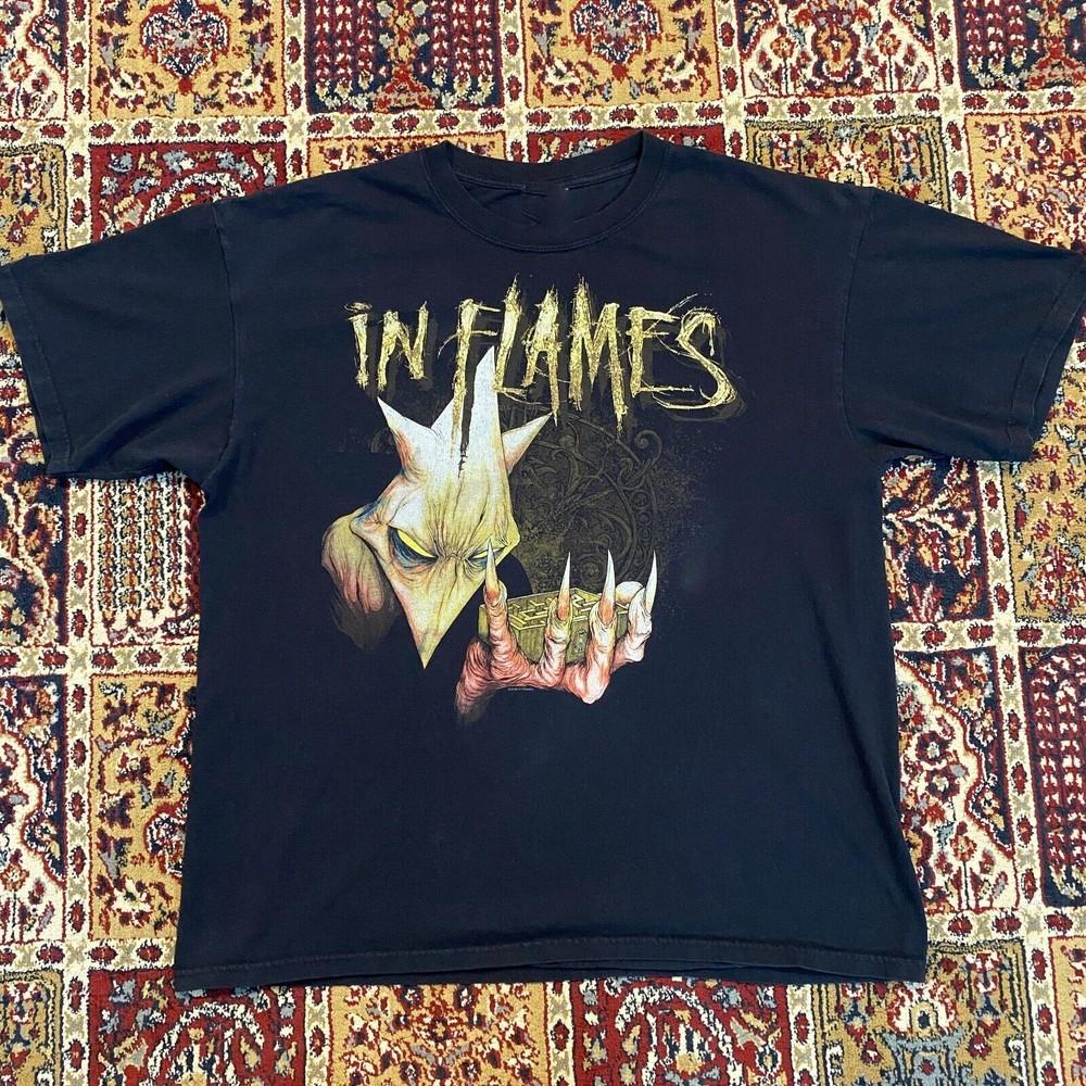 2008 In Flames хэви-метал группа Унисекс футболка Все размеры от S до 5XL VN2156 Унисекс футболка