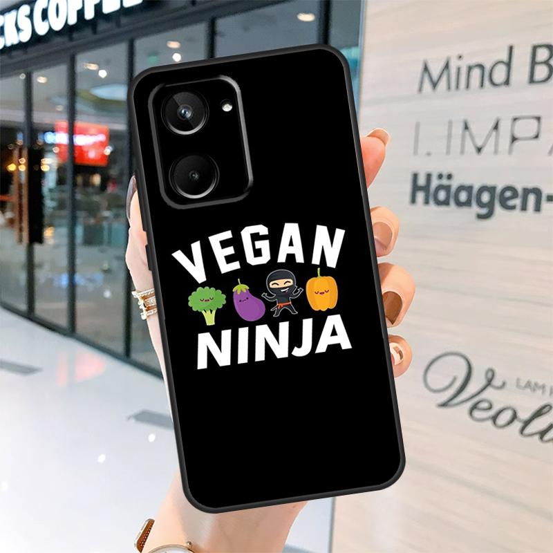 Vegan Pattern Case For Realme 15 Pro 14 13 11 12 Pro Plus GT7 GT6 C55 C51 C53 C35 C33 C61 C65 C67 C71 C75