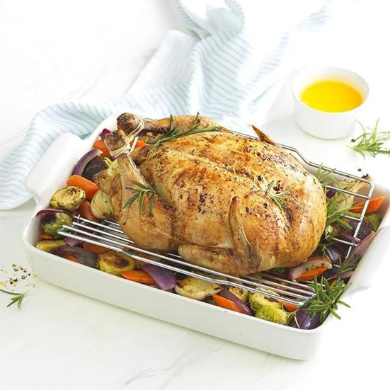 Стойка для жарки из нержавеющей стали, решетки для ребрышек барбекю, сковорода для жарки индейки, безопасная для использования в духовке, V-образная, устойчивая к высоким температурам решетка для гриля для индейки, куриных ребрышек