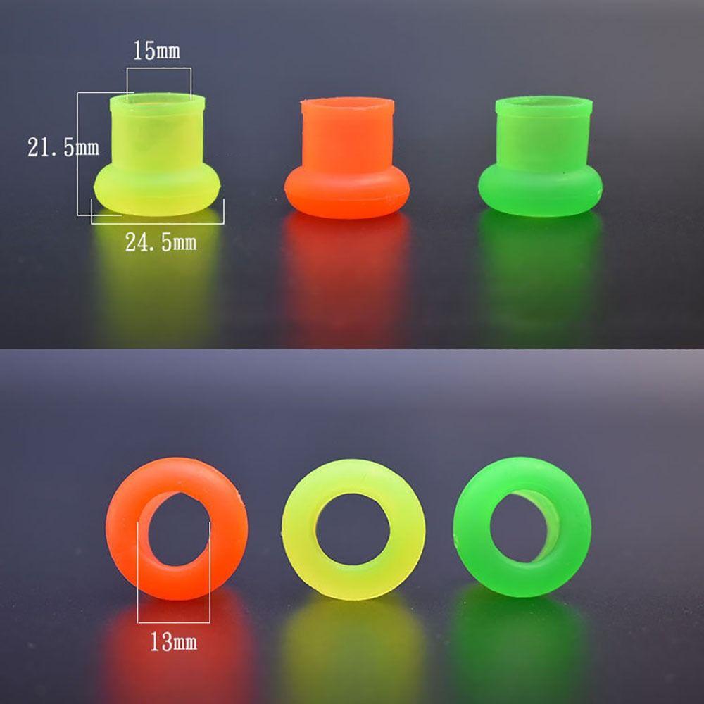10Pcs Silicone Fishing Rod Retaining Ring Fishing Gear Rod Bottom Protector Fishing Rod Stopper