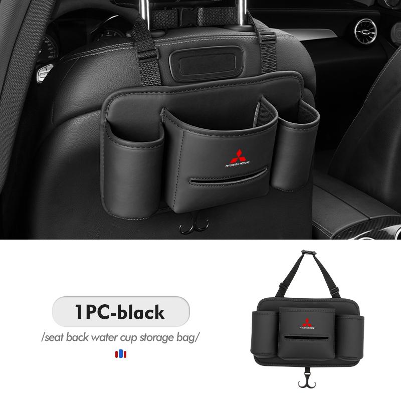 cxdjmy1 Car Seat Back Storage Bag Handbag Hook Water Cup Holder Interior Accessories For Mitsubishi Outlander Lancer L200 ASX Pajero