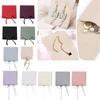 Jewelery Gift Bag Microfiber Jewellry Pouch with Ribbon Envelope Gift Packaging Organizer Bag for Earrings Necklace