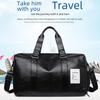 Men's Large Travel Bag with Wet/Dry Separation & Shoe Compartment - Versatile Gym and Handheld Bag