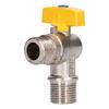 Brass Shut Off Valve G1/2 Male Thread Elbow Valve Durable Gas Angle Valve  Coal Gas