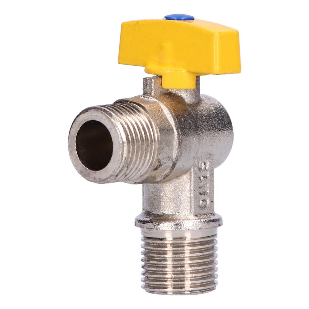Brass Shut Off Valve G1/2 Male Thread Elbow Valve Durable Gas Angle Valve  Coal Gas