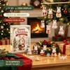 Surprise Unboxing Gift 24 Days Christmas Advent Calendar 2026, 2D Acrylic Reading Cats/Dogs/Forest Animals Creative Holiday Ornaments Ornament