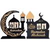 Wooden Ramadan Countdown Calendar Ornaments Gifts Eid Mubarak Ramadan Decor For Home 2025 Kareem Islam Muslim Party Supplies