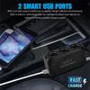 3 гнезда автомобильного прикуривателя разветвитель двойной USB светодиодный автомобильный быстрое зарядное устройство 120 Вт 12 В 24 В автомобильный зарядный адаптер для iPhone GPS Dashcam
