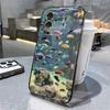 Милый чехол для телефона Ocean Animal для iPhone 11, чехол Funda для iPhone 13, 12, 14, 15, 16, Pro Max, 8, 7 Plus, XR, XS, X SE, прозрачный защитный чехол