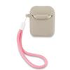 Guess Guaca2Lsvsgp Airpods 1/2 Cover Szaro Różowy/Grey Pink Silicone Vintage