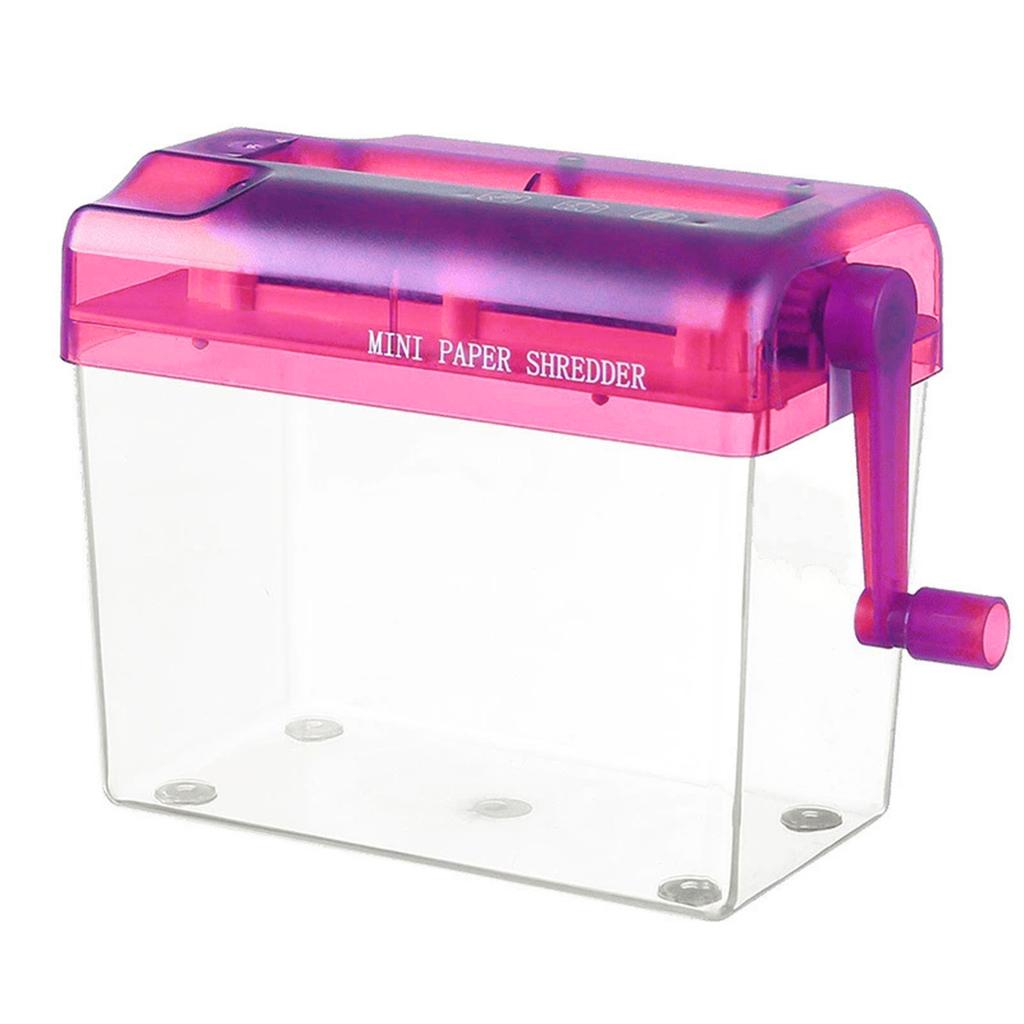 Mini Portable Manual Shredder Sturdy Durable Paper Shredder for Christmas Birthday Holiday Gift
