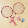 Легкие ракетки для спорта в помещении и на открытом воздухе, двойные ракетки для детей, ракетки для бадминтона, воланы