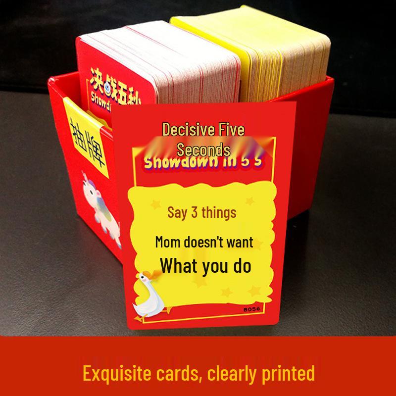 Decisive Five Seconds: Quick Answer Family Party Game