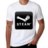 Steam Футболка индивидуальная футболка кавайная одежда черные футболки для мужчин