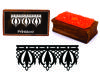 Printtoo Decorative Lace Ornate Border Rectangular Wooden Rubber Stamp Block