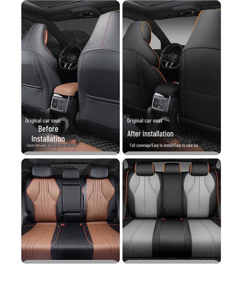 BYD Song PRO dm-i Universal Leather Car Seat Cushion: Four-Season Full Coverage