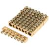 10pcs 7-10 Hole Brass Ground Neutral Wire Connector Terminal Bar for Electrical Distribution