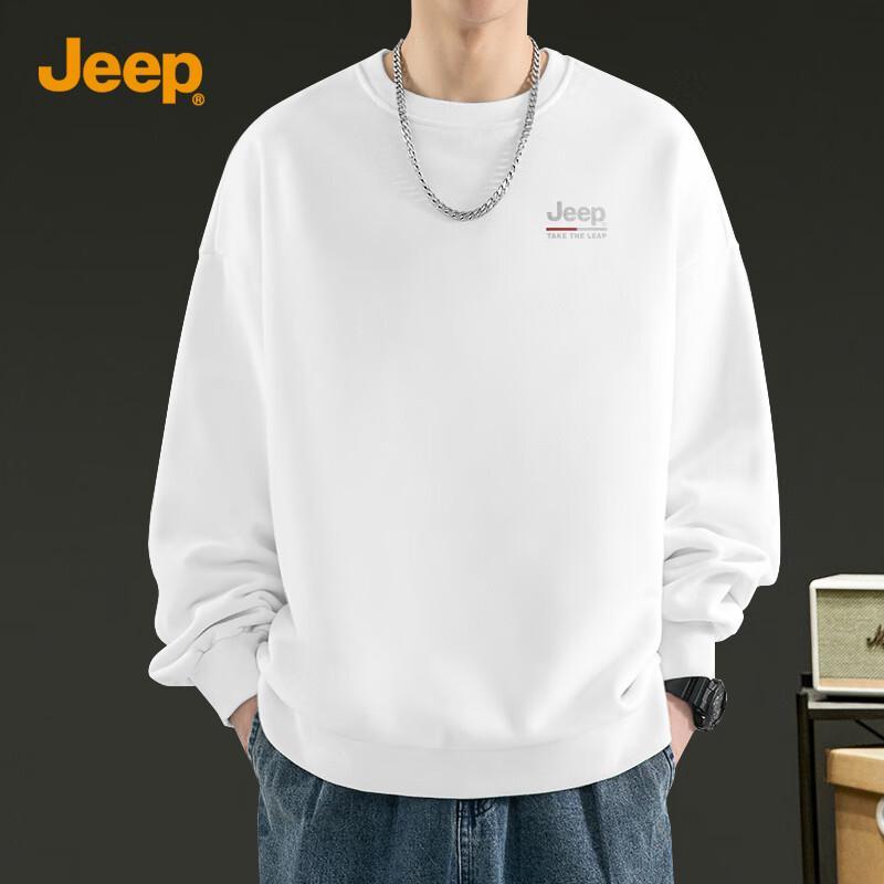 Jeep Men's 2025 Spring/Fall Heavyweight Crewneck Sweatshirt