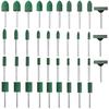 Polishing Buffs, Router Grinding Stones, 3mm Shaft, Rubber Polishing Head, Set of 39, Cylindrical and Bullet-Shaped, for Polishing and Mirror