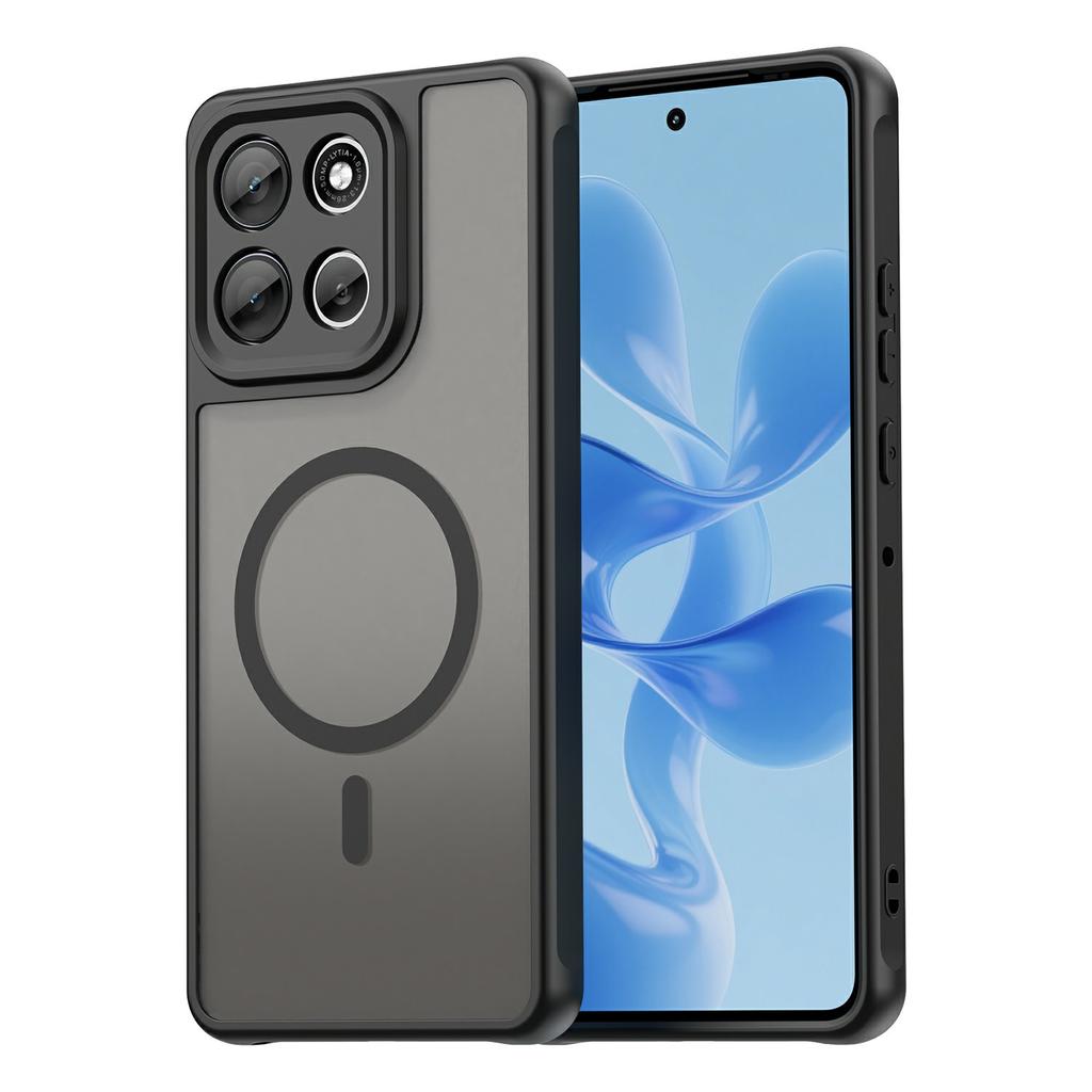 Чехол для Motorola Moto G86 Power 5G, совместимый с MagSafe, противоударный, из ПК+ТПУ