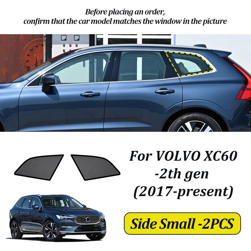 LINNUNU Для VOLVO XC60 2008-2017-2025 Магнитная автомобильная шторка от солнца Занавеска на лобовое стекло Боковая шторка от солнца Аксессуары для защиты от УФ-излучения