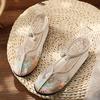 Mesh Flat-soled Embroidered Shoes, Fashionable Casual Embroidered Women's Shoes, Cotton and Linen Elegant Ethnic Women's Shoes