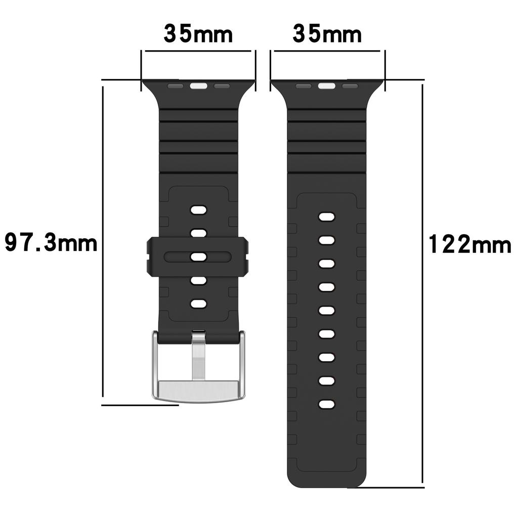 Ремешок из углеволокна для Apple Watch Series 10 46 мм, силиконовый ремешок 42 мм для мужчин, спортивный браслет Ultra 2 49 мм для iWatch Series 9 8 7 6 4 5 SE 44 мм 45 мм