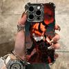 Чехол для телефона в стиле аниме «Злой Плохой Парень» с покрытием для iPhone 16 17 Pro Max Air 16E 14 15 Plus 12 13 Mini, противоударный, с покрытием-подушкой безопасности