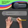 Acrylic Mandala Drawing Template Transparent Circular Arc Straight Line Drawing Tool