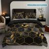 Роскошный комплект пододеяльника Модный Классический Популярный Сет постельного белья с цифровой печатью в виде сетки и листьев Мягкий и удобный пододеяльник для спальни