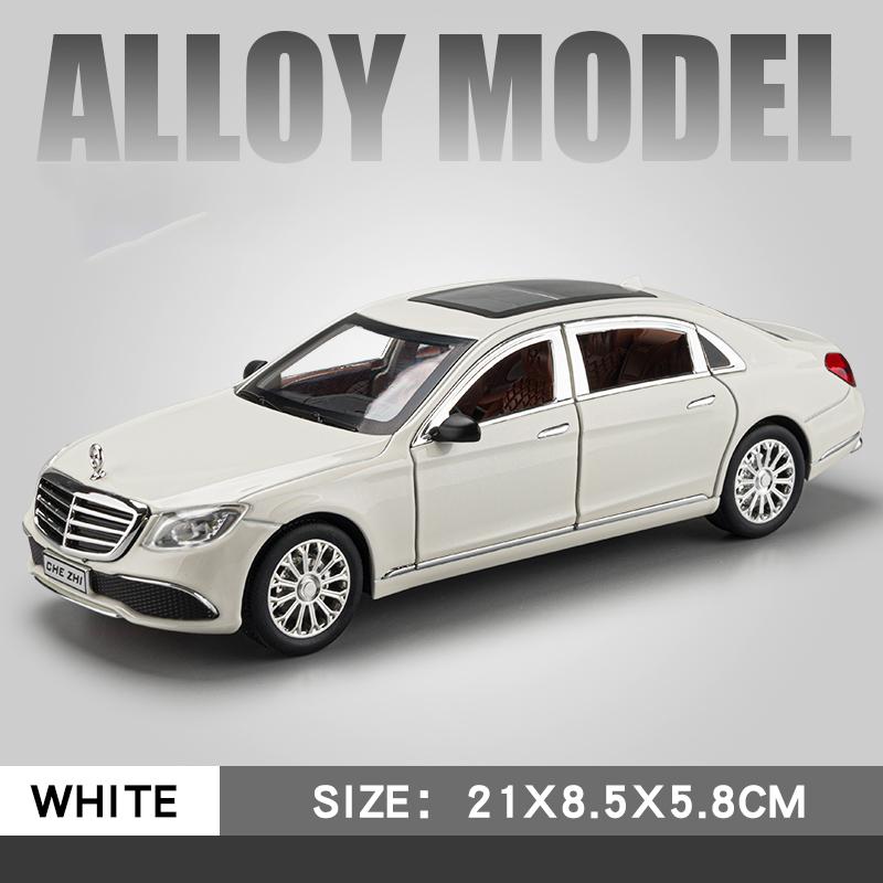 CXEHU1 1:24 Mercedes Benz E300l E-class Alloy Model Car Diecast Metal Collection Vehicle Toy Model Sound & Light Children Toy Car Gifts