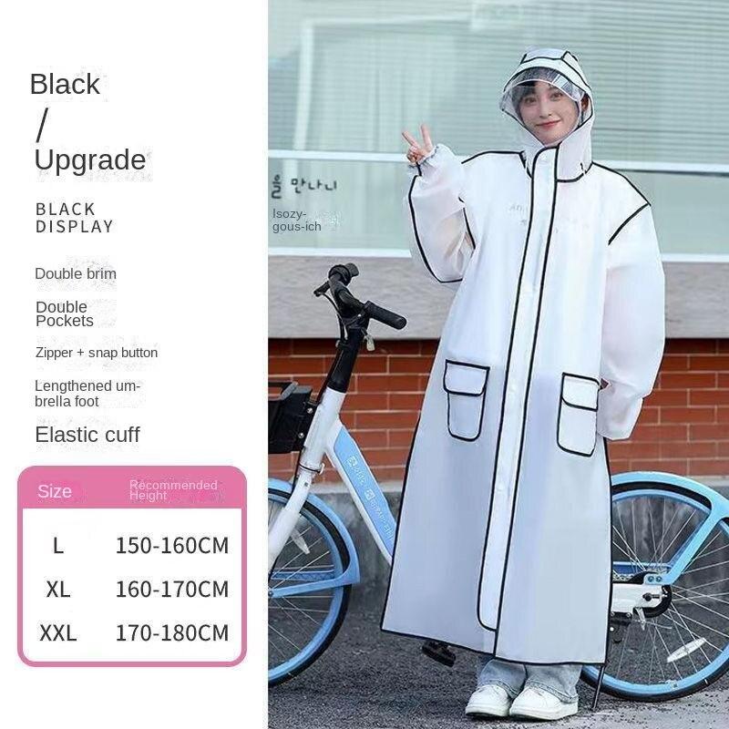 Новые плащи для мужчин и женщин, утолщенные от дождя, длинные, для взрослых, для езды на велосипеде, для пеших прогулок, для электромобилей, дождевик-пончо